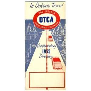  Ontario Tourist Courts Directory 1955 Canada Motels 
