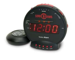 Sonic Boom SBB500ss Sonic Bomb Loud Plus Vibrating Alarm Clock 