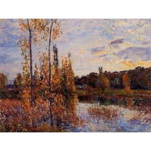   oil paintings   Alfred Sisley   24 x 18 inches   LEtang de Chevreuil