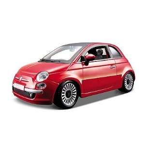  2008 Fiat 500 Black 124 Diecast Model Car Toys & Games