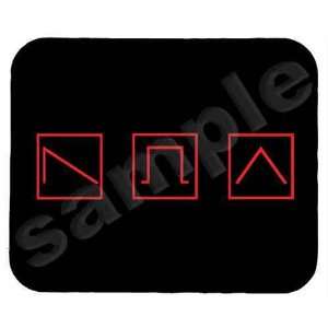    Red Oscillators Analog Synthesizer Mouse Pad