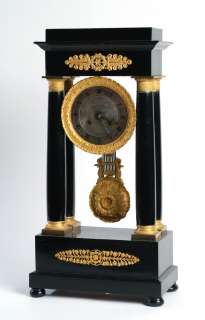 1815 Black Forest & Ormolu Striking Portico Clock  