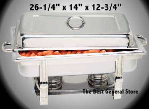 Large Stainless Steel Sterno Chafing Dish Oven Baker 024409036071 