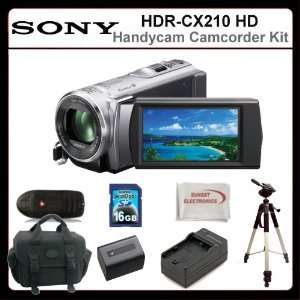 Sony HDR CX210 High Definition Handycam Camcorder Kit Includes Sony 