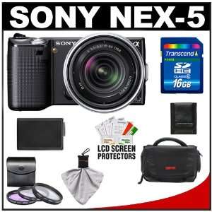 Sony Alpha NEX 5 Digital Camera Body & E 18 55mm OSS Lens (Black) with 