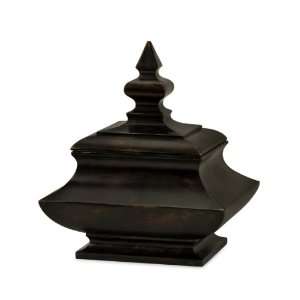 10 Asian Style Finial Lidded Table Accent Storage Box 