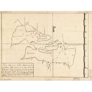  1700s map of Panama, Chiriqui Lagoon