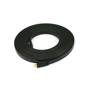 HDMI CL2 Rated (In Wall Installation) FLAT Cable (24AWG)   35ft (Gold 