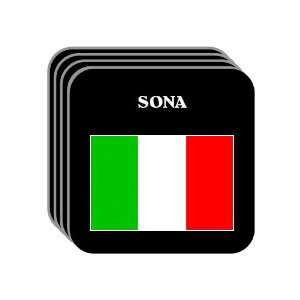  Italy   SONA Set of 4 Mini Mousepad Coasters Everything 