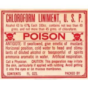  Chloroform   Poster (20x16)