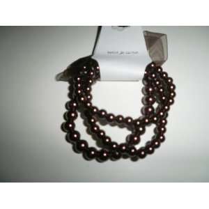  Pearls Bracelets Dark Chocolate Color 