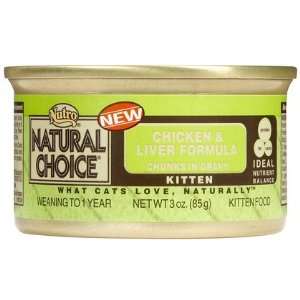 Nutro Natural Choice Kitten   Chicken & Liver   24 x 3 oz (Quantity of 