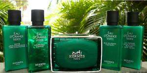 HERMES PARIS DORANGE BATH & BODY SET 4 PERFUMED SOAPS  