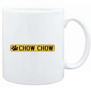    Mug White  Chow Chow PAW . SIGN / STREET  Dogs