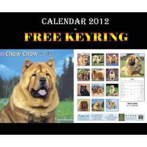  CHOW CHOW DOGS CALENDAR 2012 + FREE KEYRING Office 