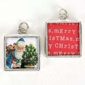  Soldered Charms   Vintage Santa Claus Arts, Crafts 