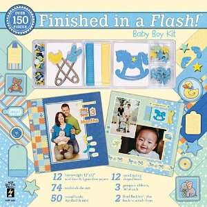  Finished In A Flash Page Kit 12X12 Baby Boy Arts 