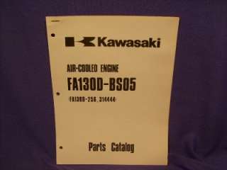 KAWASAKI FA130D BS05 PARTS LIST 4 CYCLE GAS ENGINE  