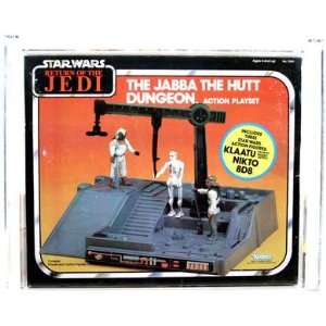  Vintage Playset Jabba The Hutt Dungeon (ROTJ) (red) AFA 80 