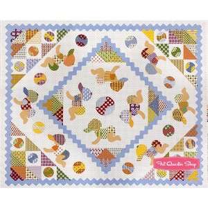  Scrappy and Happy Baby Light Blue Quilt Panel   SKU# 3501 
