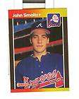 JOHN SMOLTZ Atlanta Braves Signed 1990 Donruss CARD  