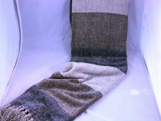 Blanket Throw NIB Tri Color Gray UltraSoft Micro Chenille Easy Care 50 