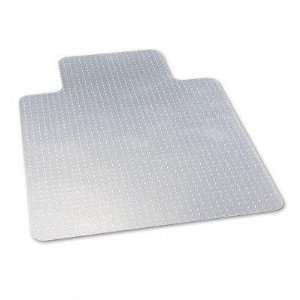  Chair Mat for Low Pile Carpet, 36 x 48, 20 x 12 Lip, Textured, Clear 