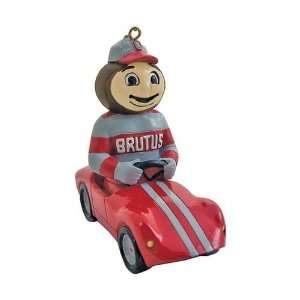 Ohio State University Mascot NCAA Race Car Ornament 