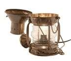 Antique Brass Ship Anchor Electric Lantern 14 Nautical  