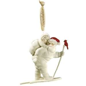  Snowbabies Santa, Give Me A Lift Ornament