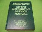 82 89 CHILTONS IMPORT AUTOMOTIVE SERVICE MANUAL BOOK