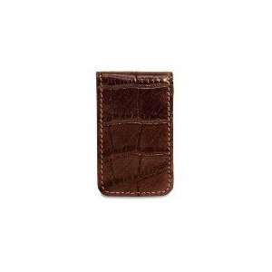  Fossil Mens Brown Magnetic Money Clip Leather & Magnetic Money 