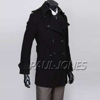   breasted overcoat/jacket/peacoat slim designed outerwear RetroStyle