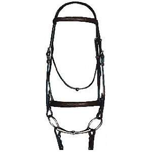  Crump Raised Snaffle Bridle with Caveson Sports 