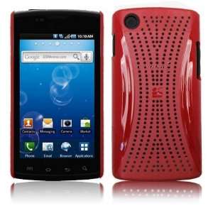  XMatrix Back Cover for Samsung Captivate i897, Red/Red 