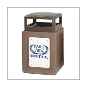   Urn Gray with Silverstone Gray Concrete Waste Receptacle KSR36WU7000PL
