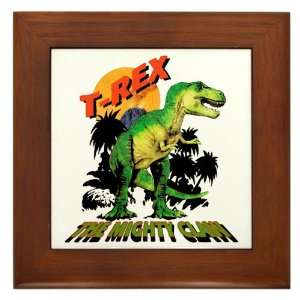  Framed Tile T Rex Dinosaur The Mighty Claw Everything 