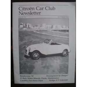  Citroen Car Club Newsletter Magazine   October 1985 