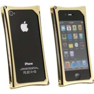  Wicked Metal Jacket Gold Alloy Case For iPhone 4 