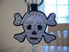 NEW AUTH COACH SKULL AND BONES Fob Keychain 92744