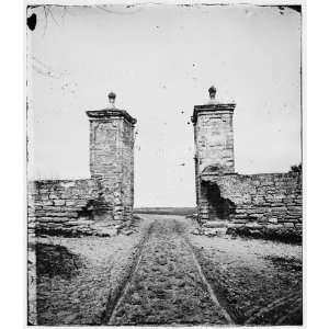  Civil War Reprint St. Augustine, Florida. Entrance gate 