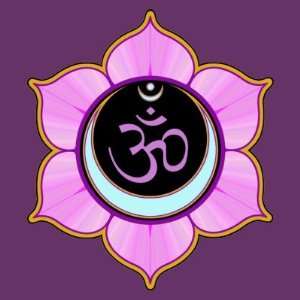  Om Symbol in Lotus Mandala Sticker Automotive