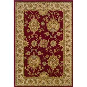  Eternity Collection Burgundy Red Beige Traditional Floral 