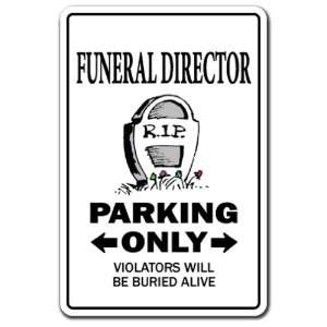  FUNERAL DIRECTOR ~Sign~ parking parlor novelty urn gif 