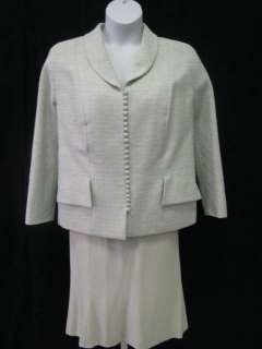 CHRISTIAN DIOR HAUTE COUTURE Mint Blazer Skirt Suit 46  
