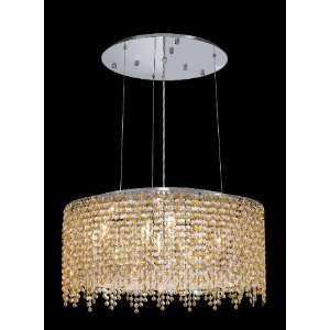 Dazzling oval designed crystal chandelier lighting fixtures EL393D26 