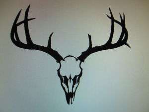 Deer Skull Buck head decal sticker car window  