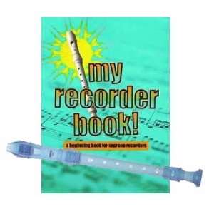   Blue Soprano Recorder with My Recorder Book Musical Instruments