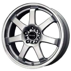  Drag DR 35 Silver Wheel with Machined Lip (18x7.5/5x100mm 