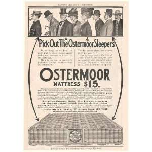  1908 Ostermoor Mattress Pick Out the Sleepers Print Ad 